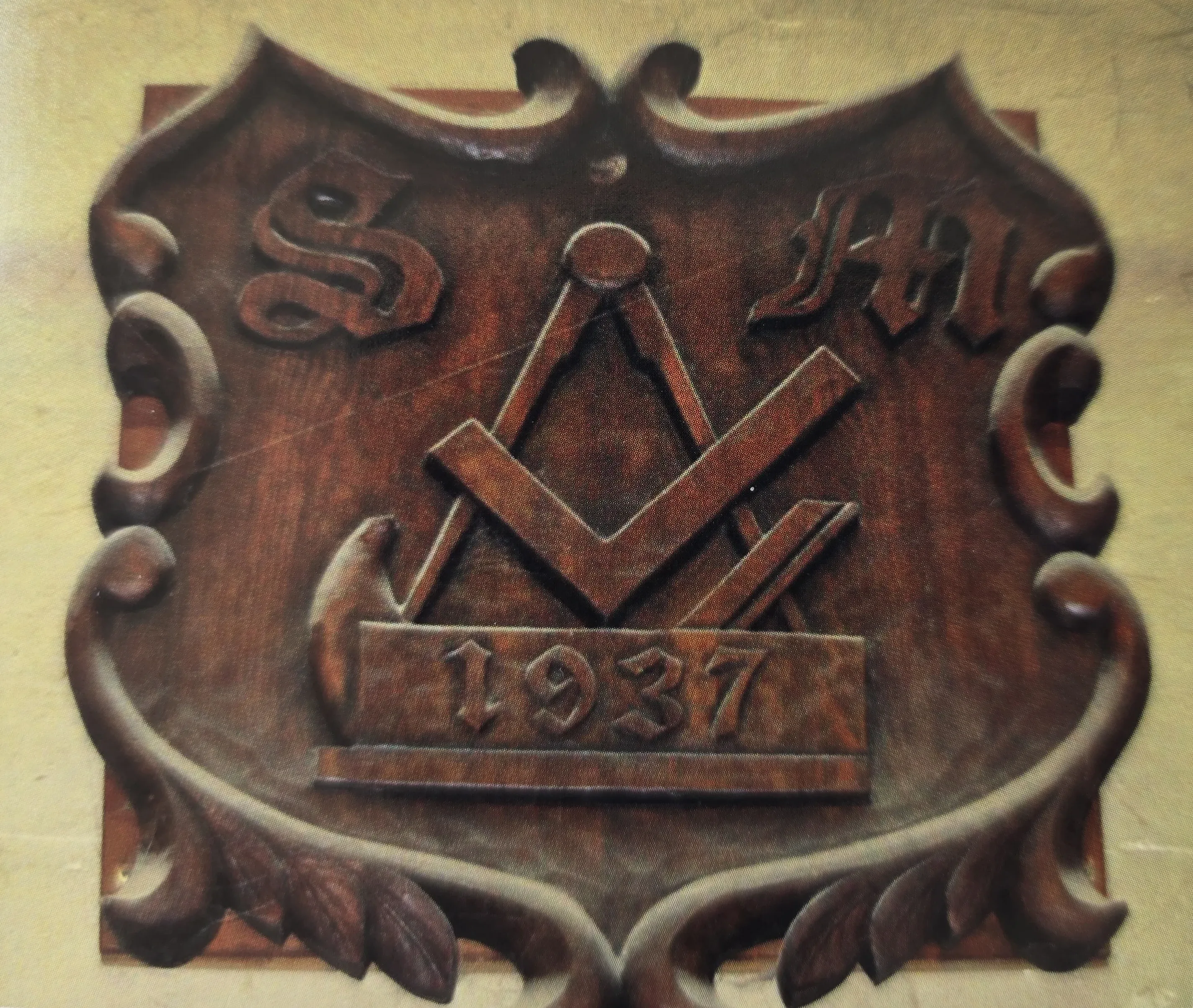 Wappen und historische Unterlagen der Gebrüder Müller Holzbearbeitung